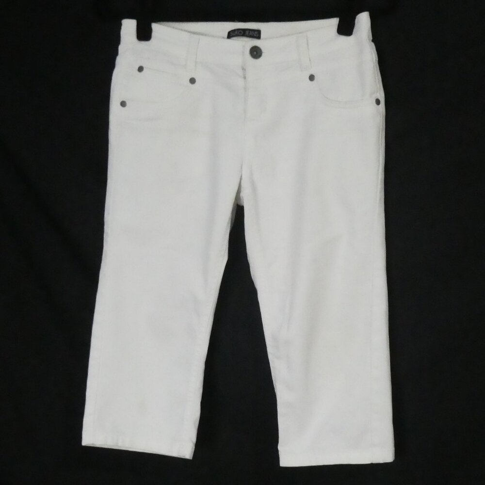 SUKO JEANS | size 4 | Classic White Cropped Capris